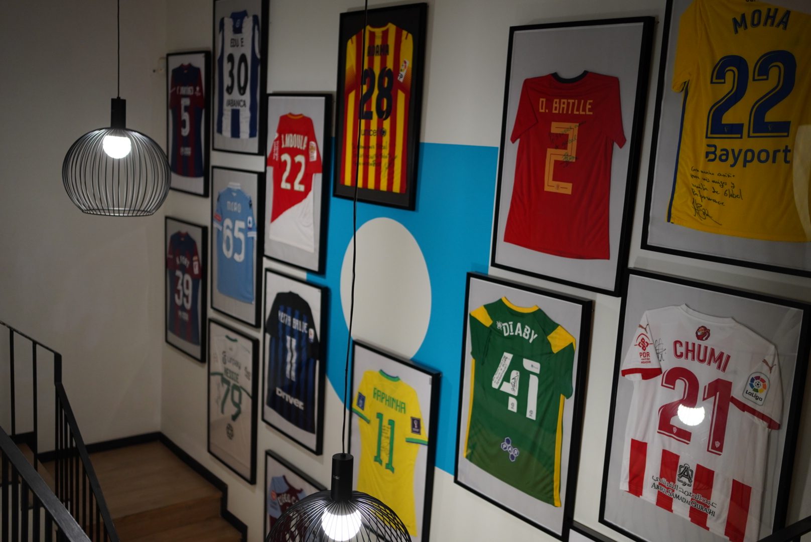 Signed jersey wall
