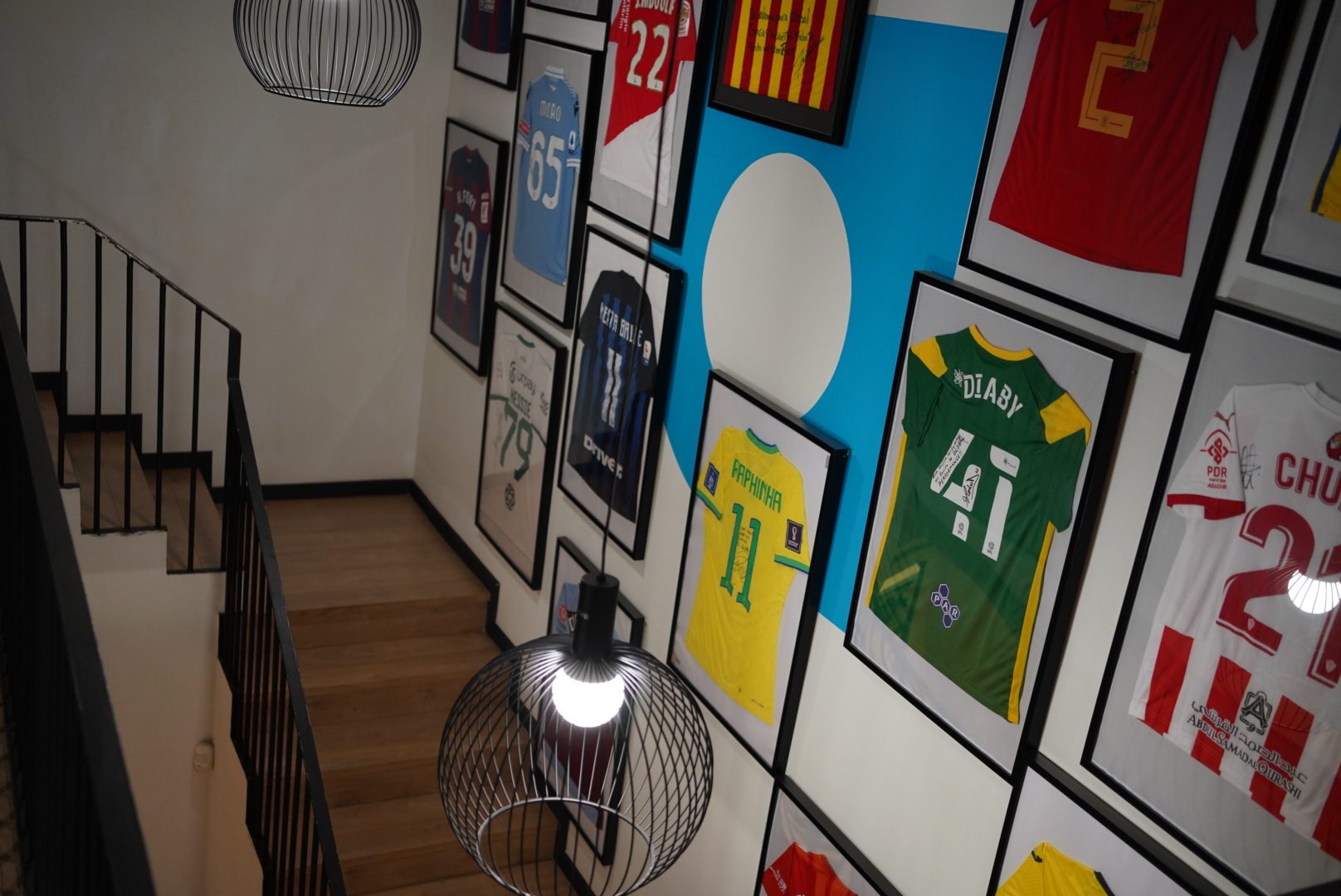 Athlete jersey wall